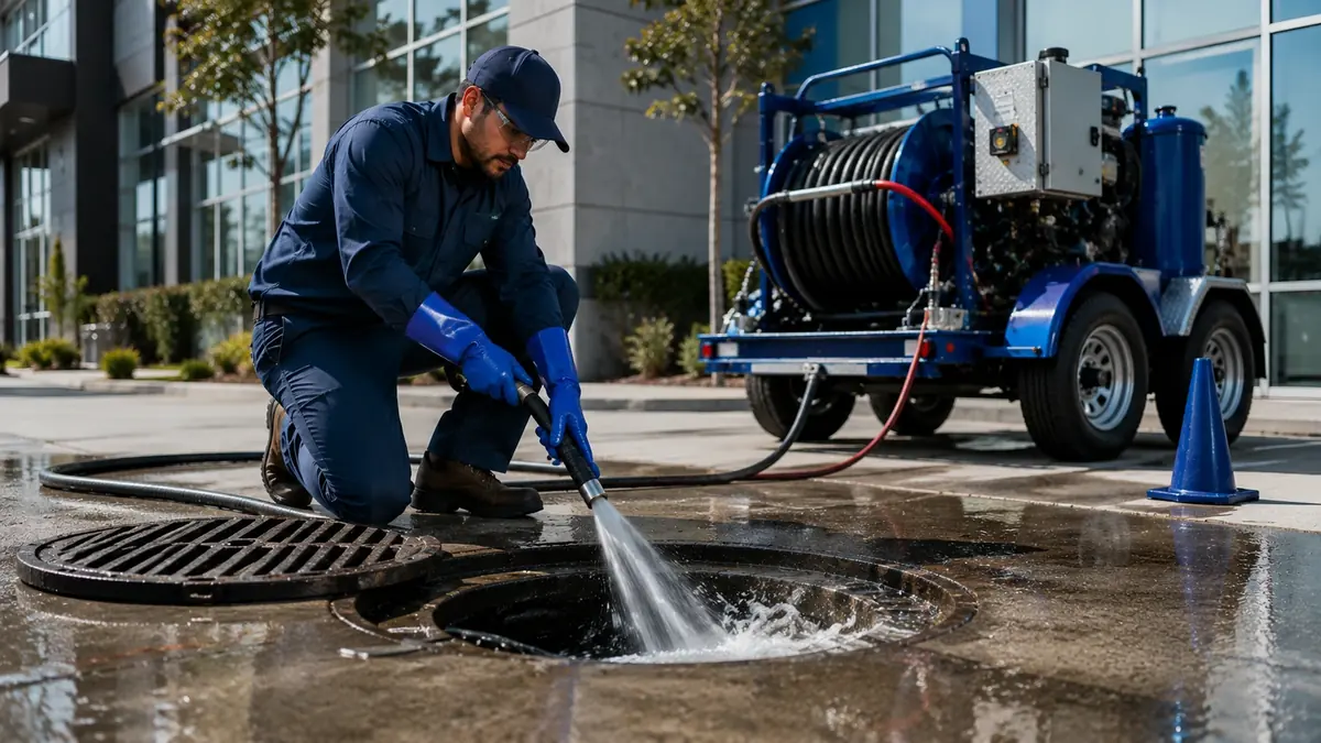 Commercial Hydro Jet Drain Cleaning in North Fork