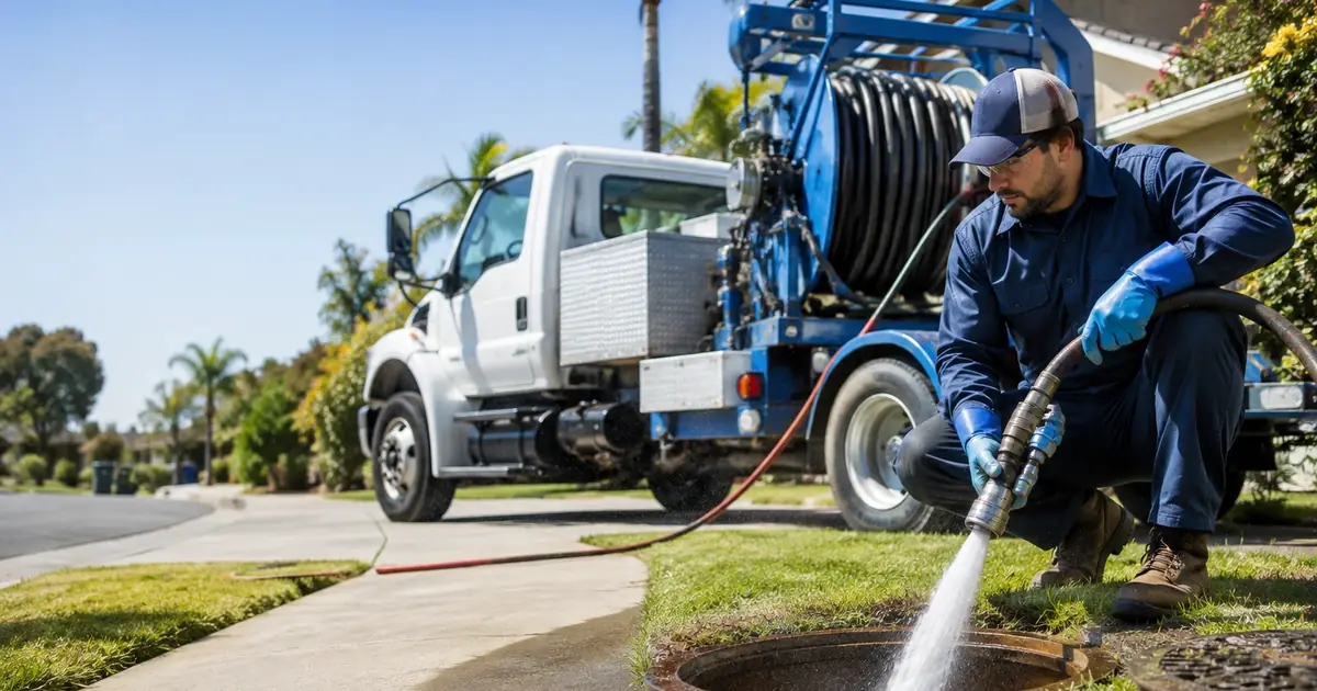 Hydro jet sewer cleaning North Fork