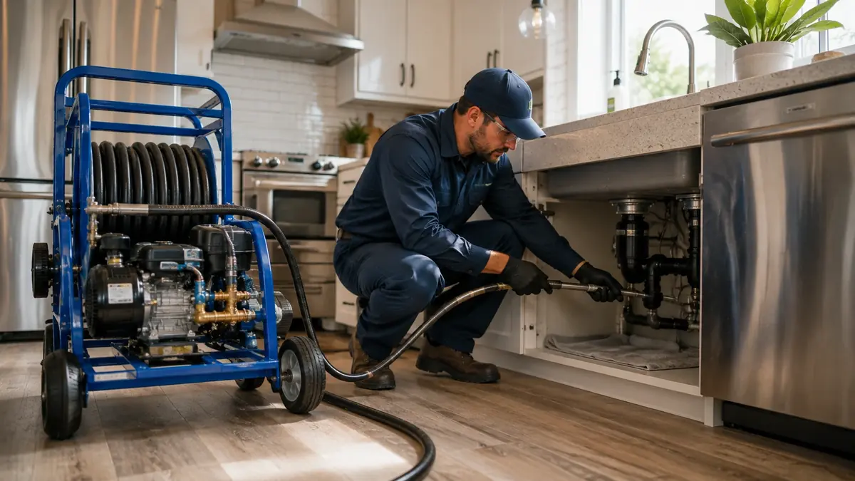Kitchen Drain Hydro Jetting in North Fork