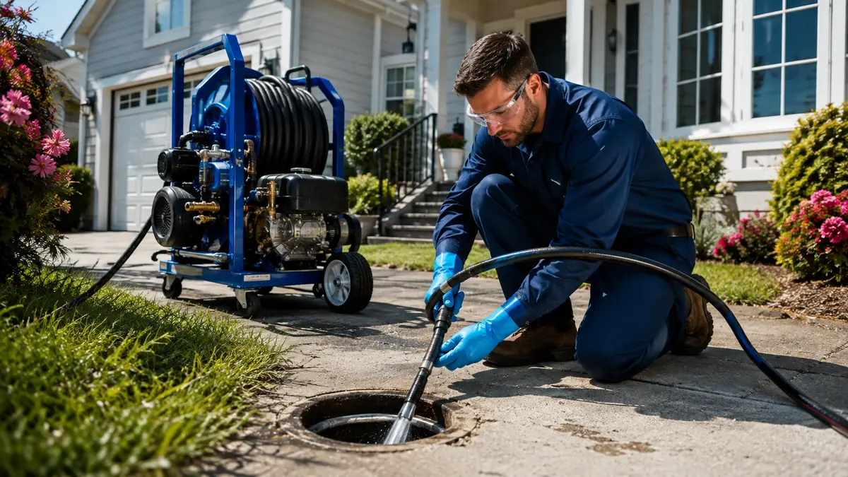 Residential Hydro Jet Drain Cleaning in North Fork