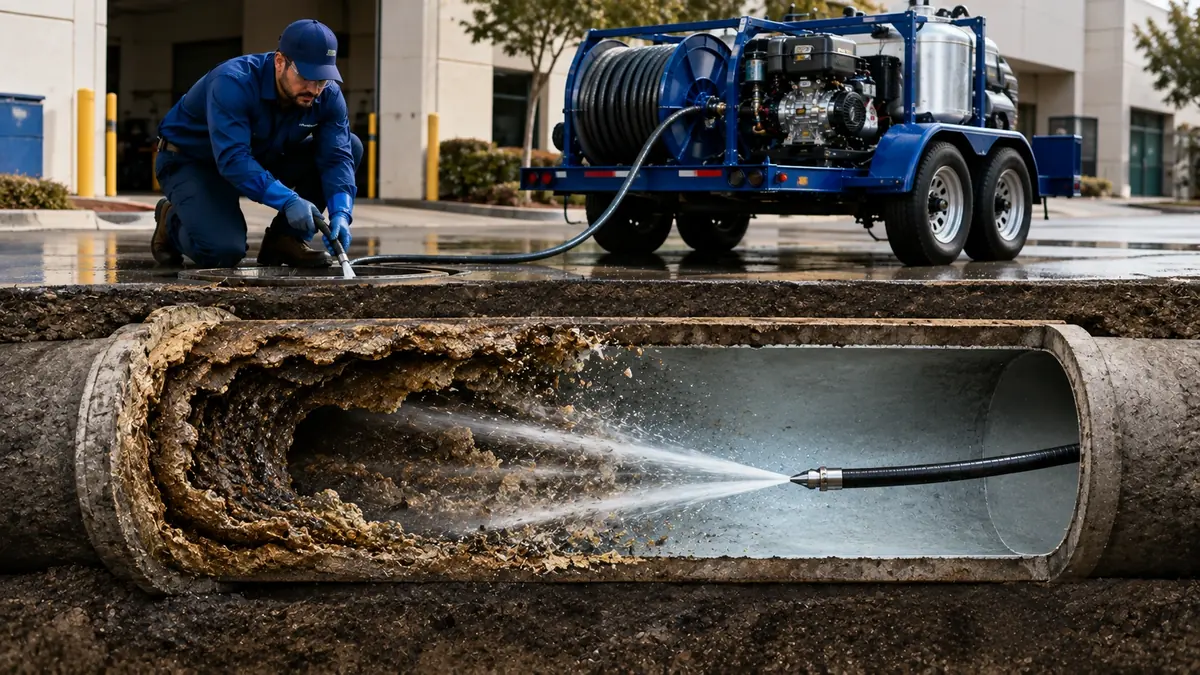 Sewer Pipe Descaling in North Fork