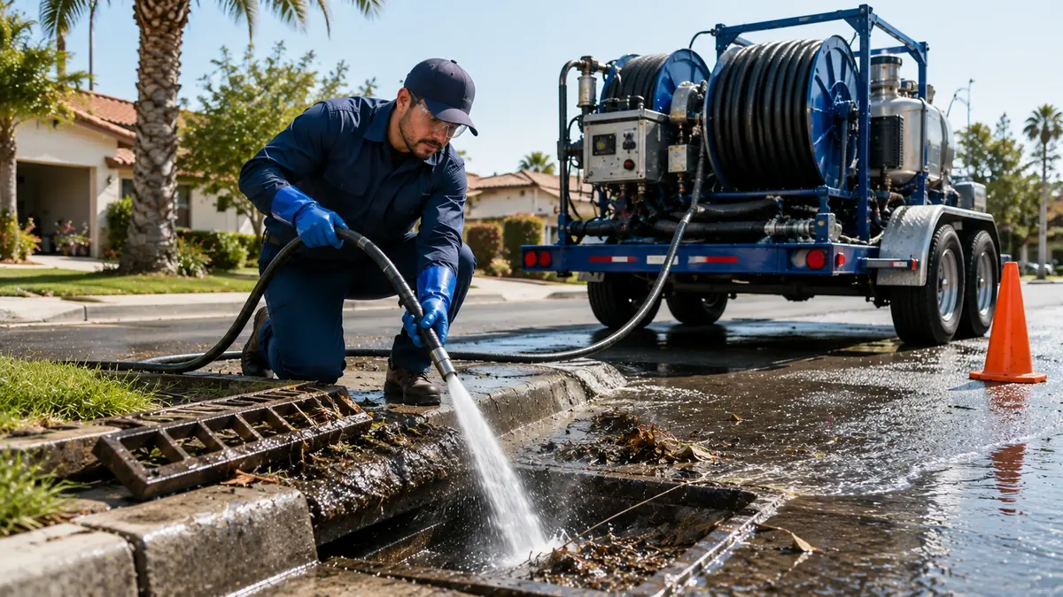 Storm Drain Hydro Jet Cleaning in North Fork
